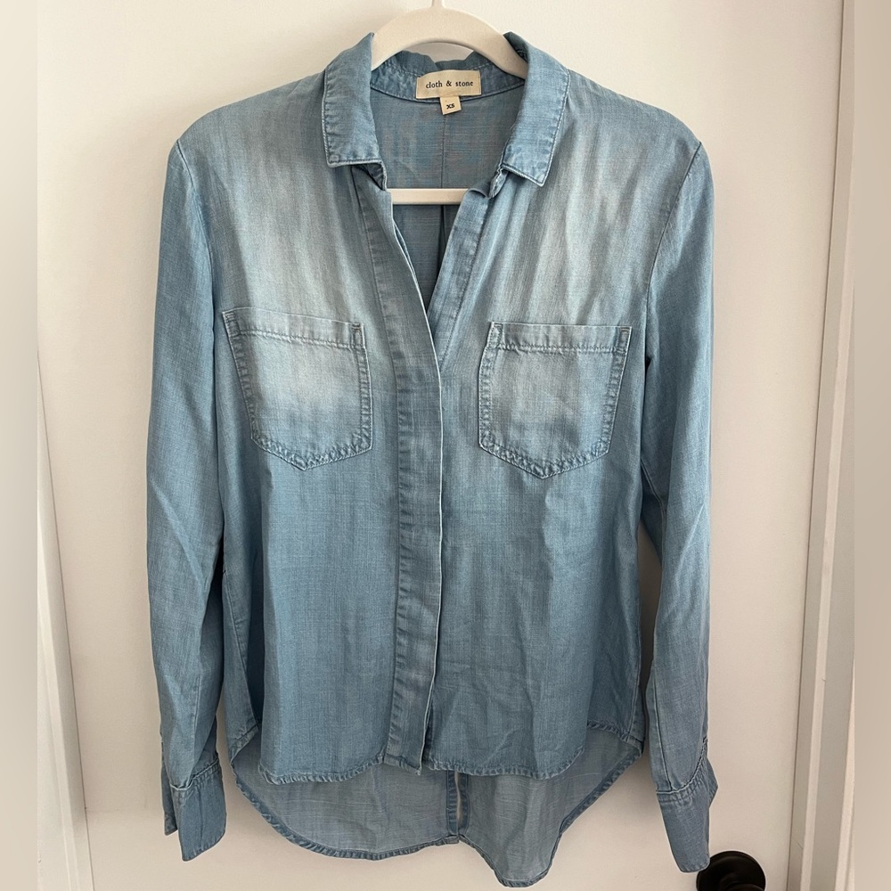 Cloth & Stone denim button down